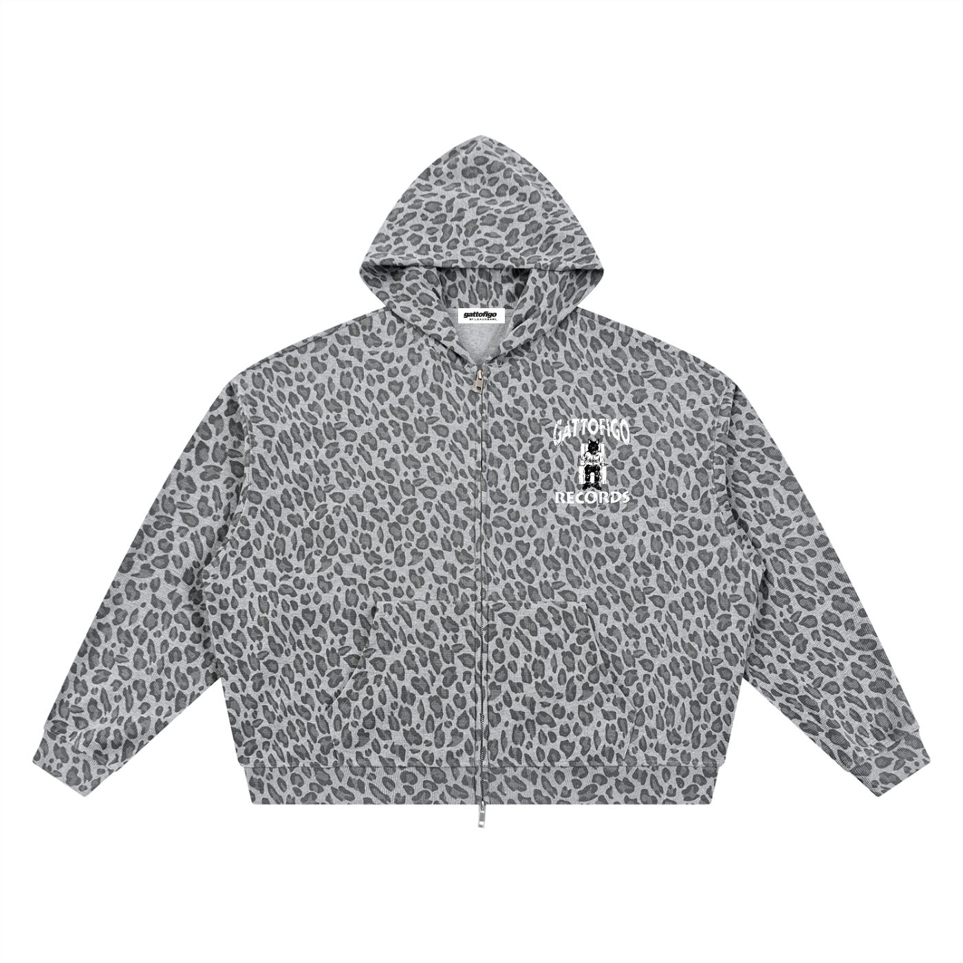 GATTOFIGO SPORT : Leopard GATTOFIGO Records Hoodie