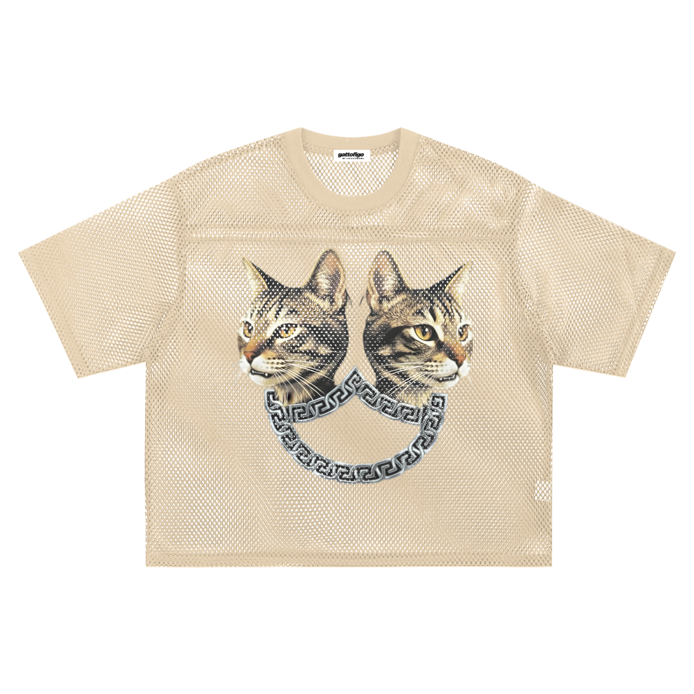 GATTOFIGO By LeauxBawl: GIVENKITTY Twin Chain See Through Tee
