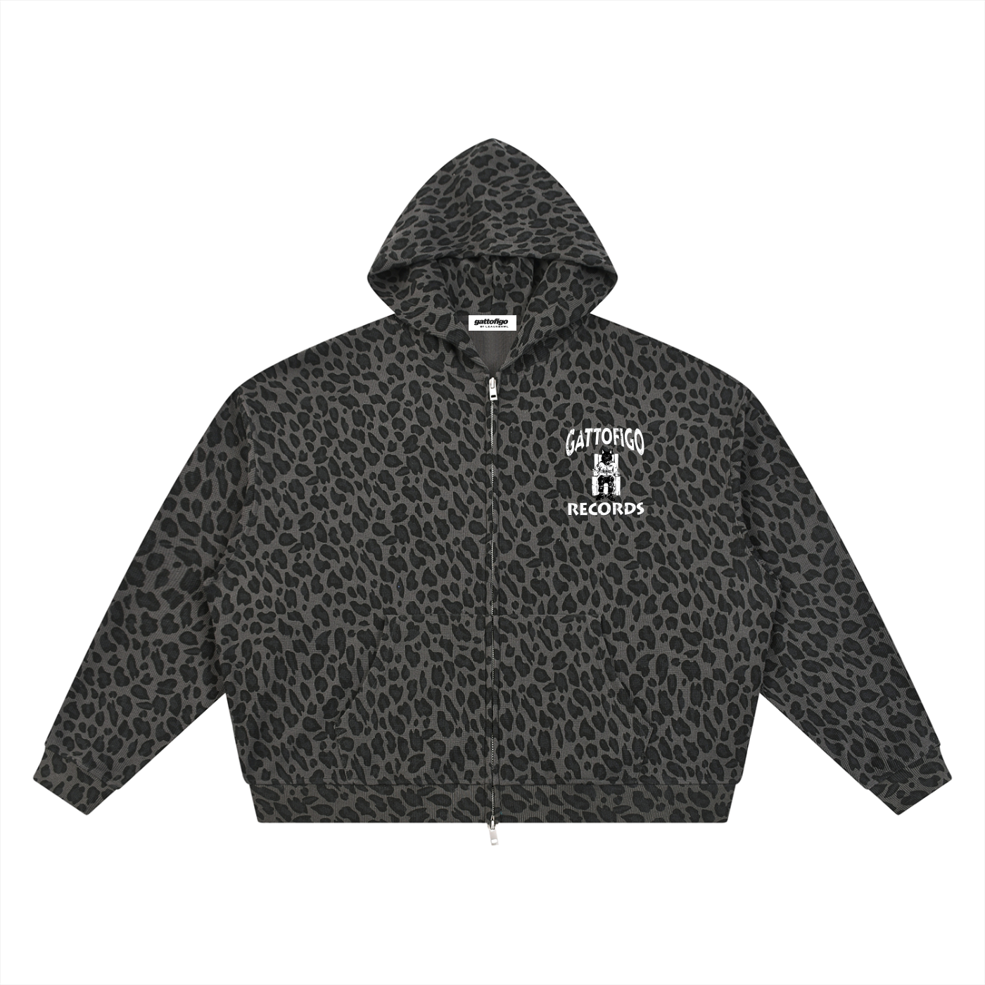 GATTOFIGO SPORT : Leopard GATTOFIGO Records Hoodie