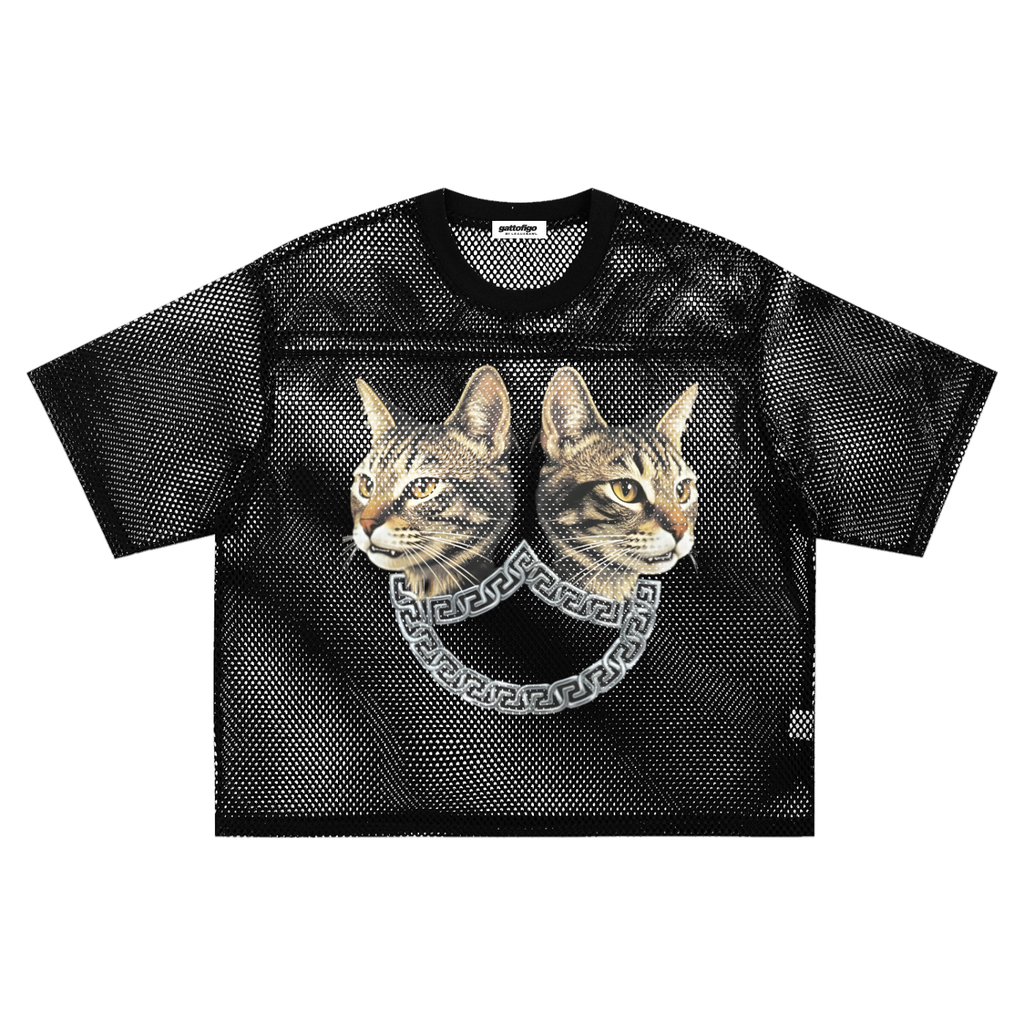 GATTOFIGO By LeauxBawl: GIVENKITTY Twin Chain See Through Tee