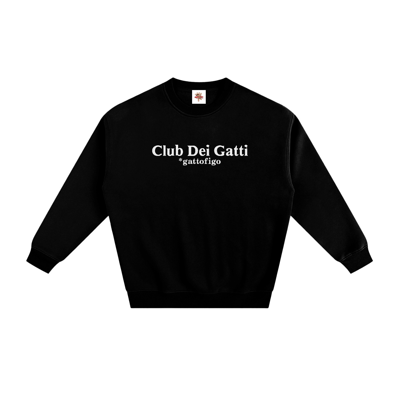 GATTOFIGO by LeauxBawl : Club Dei Gatti Embroidered Sweatshirt