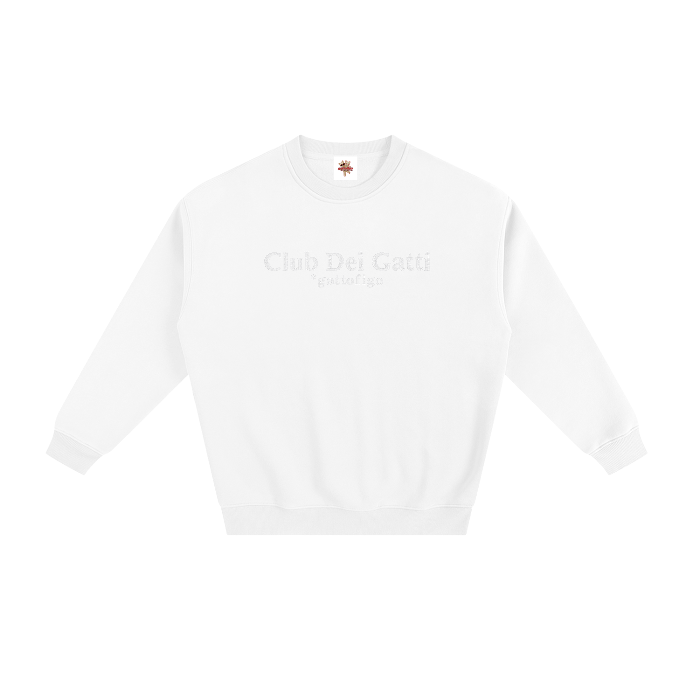 GATTOFIGO by LeauxBawl : Club Dei Gatti Embroidered Sweatshirt