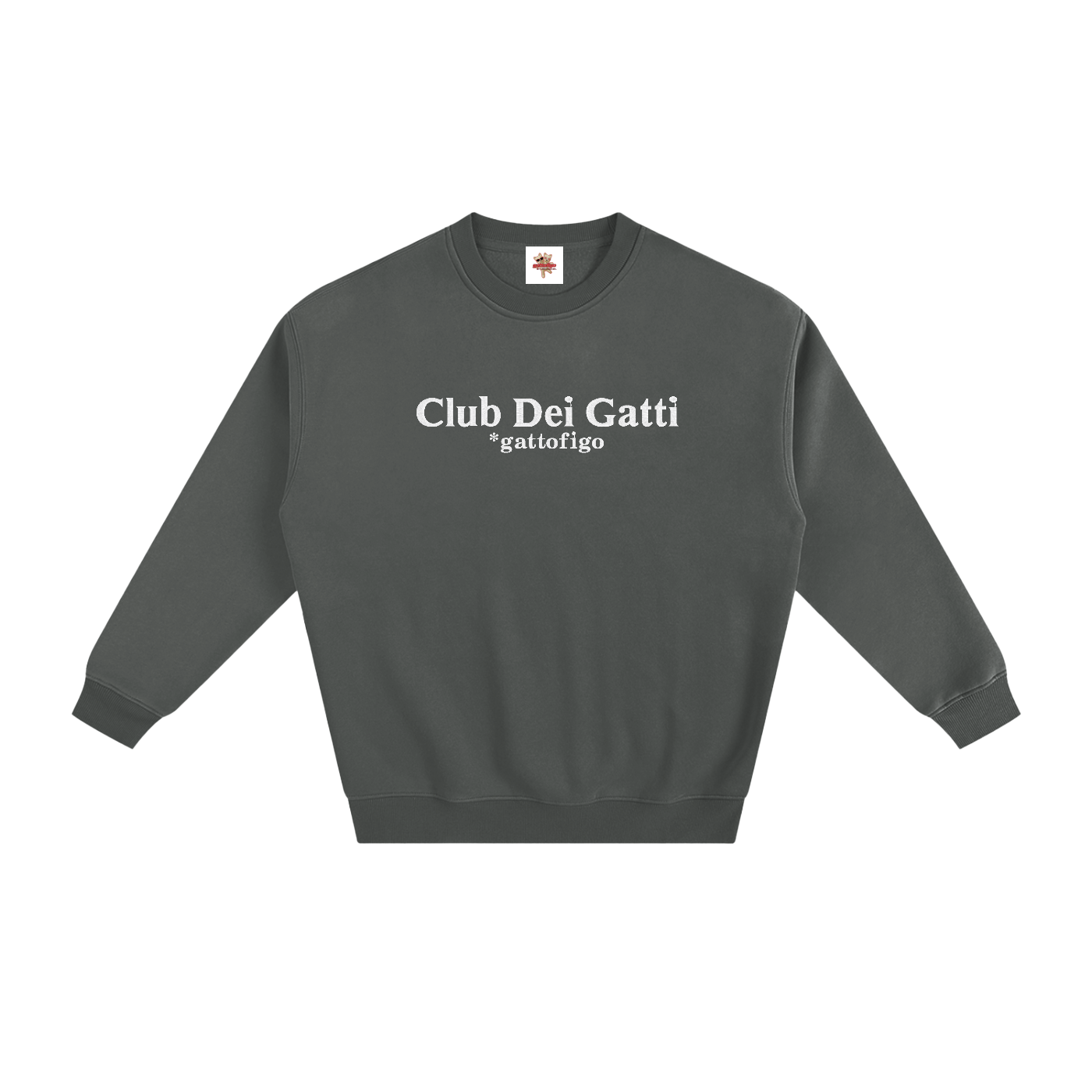 GATTOFIGO by LeauxBawl : Club Dei Gatti Embroidered Sweatshirt