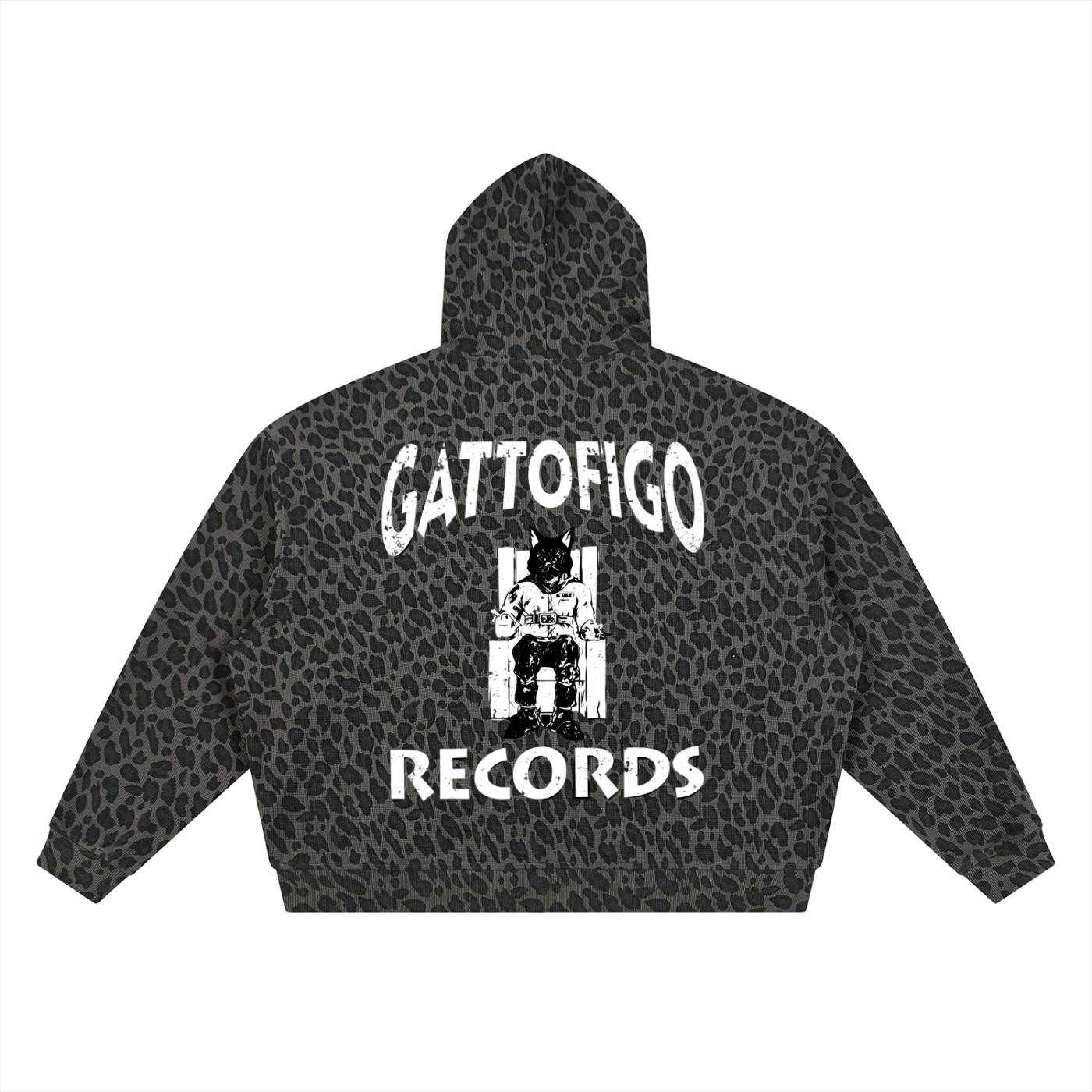 GATTOFIGO SPORT : Leopard GATTOFIGO Records Hoodie