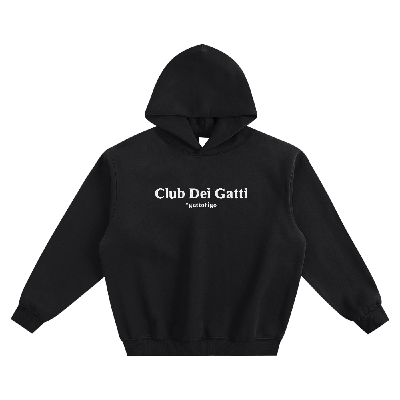 GATTOFIGO by LeauxBawl : Club Dei Gatti Embroidered Hoodie