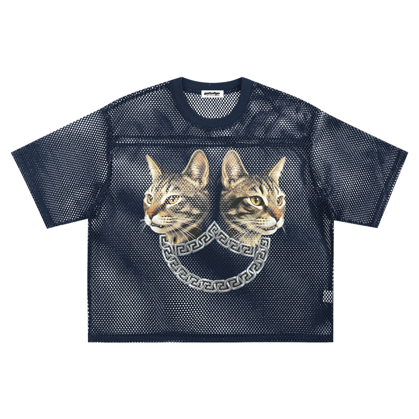 GATTOFIGO By LeauxBawl: GIVENKITTY Twin Chain See Through Tee
