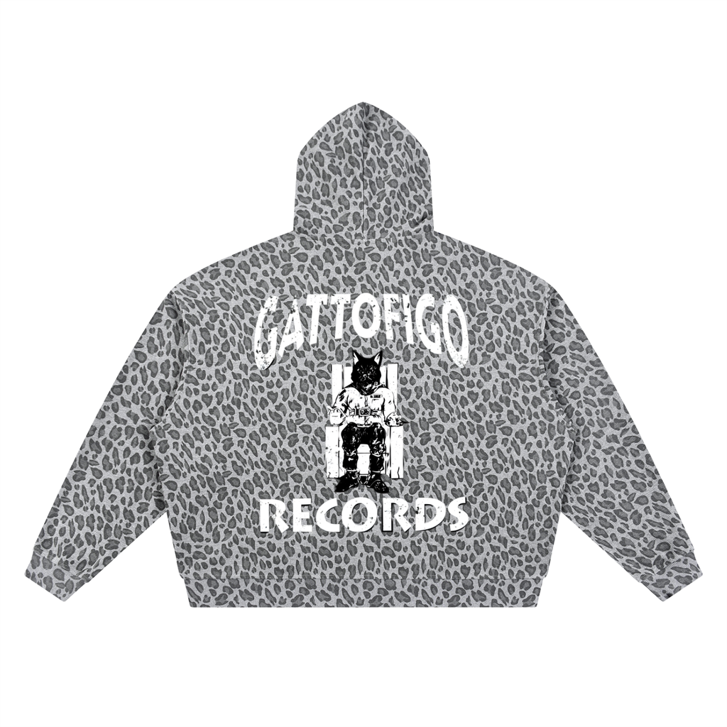 GATTOFIGO SPORT : Leopard GATTOFIGO Records Hoodie
