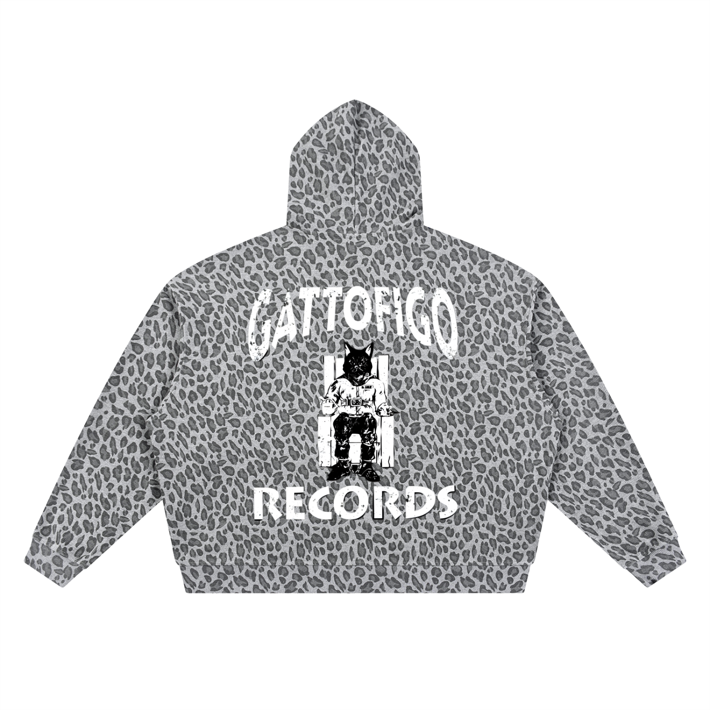 GATTOFIGO SPORT : Leopard GATTOFIGO Records Hoodie