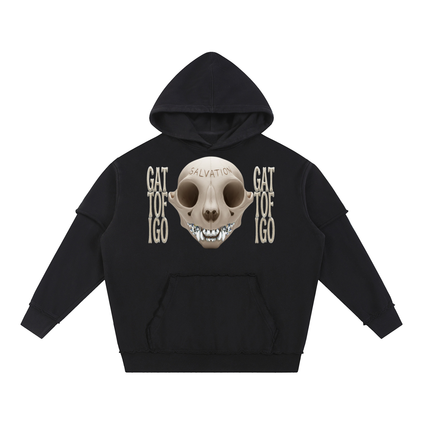 GATTOFIGO SALVATION: CATSKULL V2 BONES Hoodie