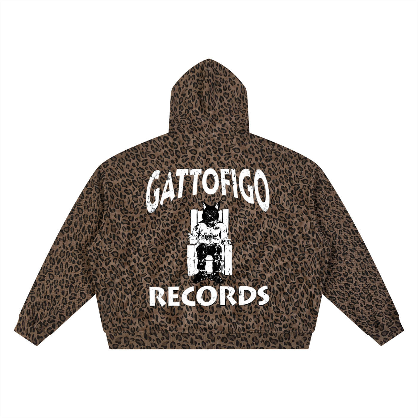 GATTOFIGO SPORT : Leopard GATTOFIGO Records Hoodie