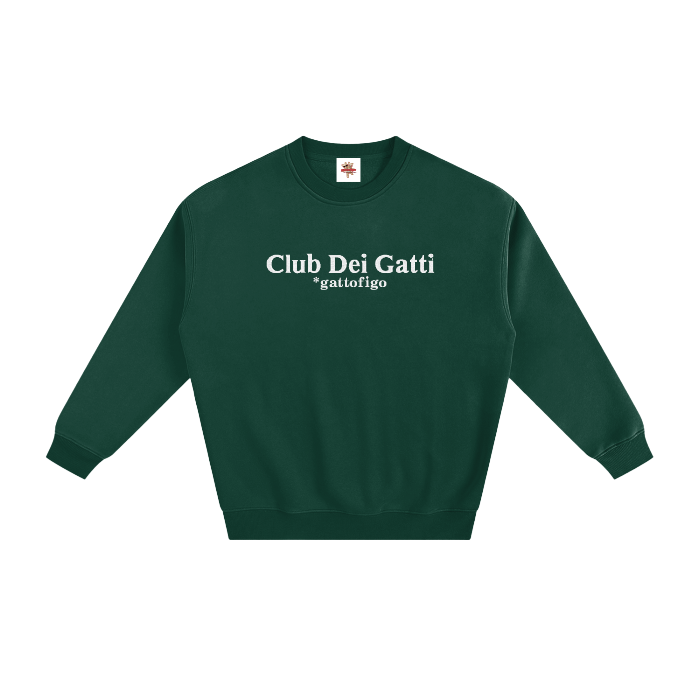 GATTOFIGO by LeauxBawl : Club Dei Gatti Embroidered Sweatshirt