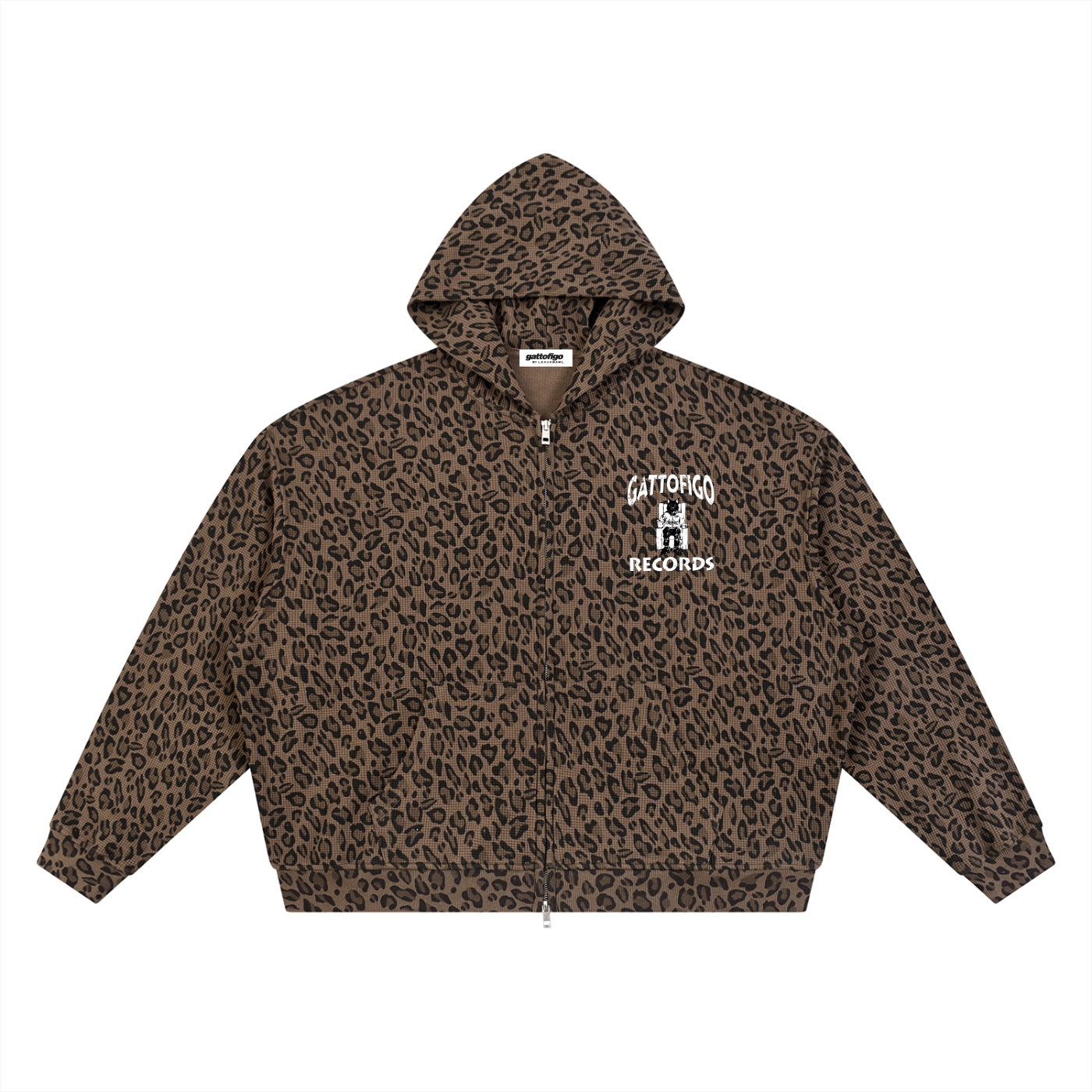 GATTOFIGO SPORT : Leopard GATTOFIGO Records Hoodie