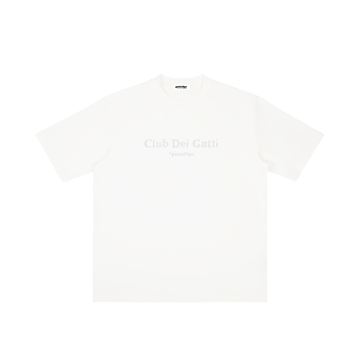 GATTOFIGO by LeauxBawl : Club Dei Gatti Embroidered Tee
