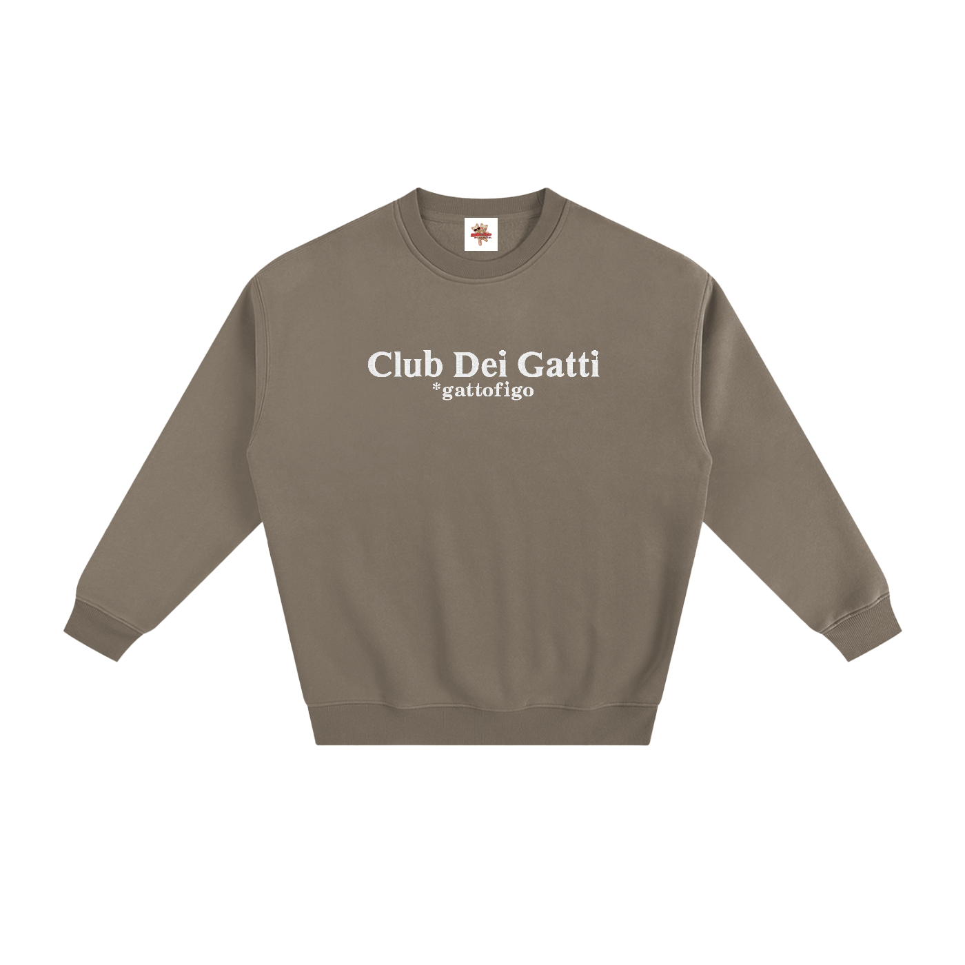 GATTOFIGO by LeauxBawl : Club Dei Gatti Embroidered Sweatshirt